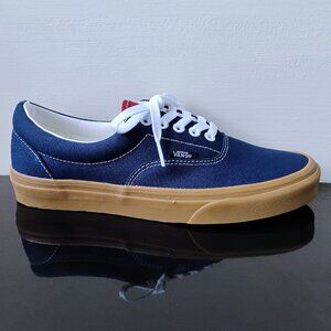Vans Women's Era Canvas Sneaker in Awesome Gum / Dress Blues / Chili Pepper
